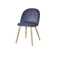 Modern gray velvet matle leg cheap  Dining Room Chair