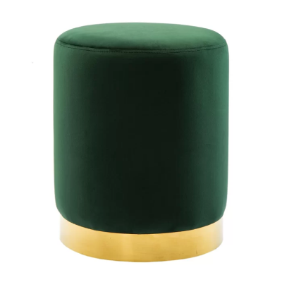 Modern Interior Velvet Pouf Moroccan