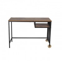 Modern Office Home Furniture Rustic Brown Office Home Computer Desk With Shelf